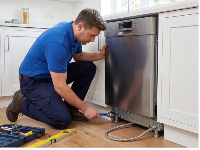 Integrated Dishwasher Installation being installed in Warwick