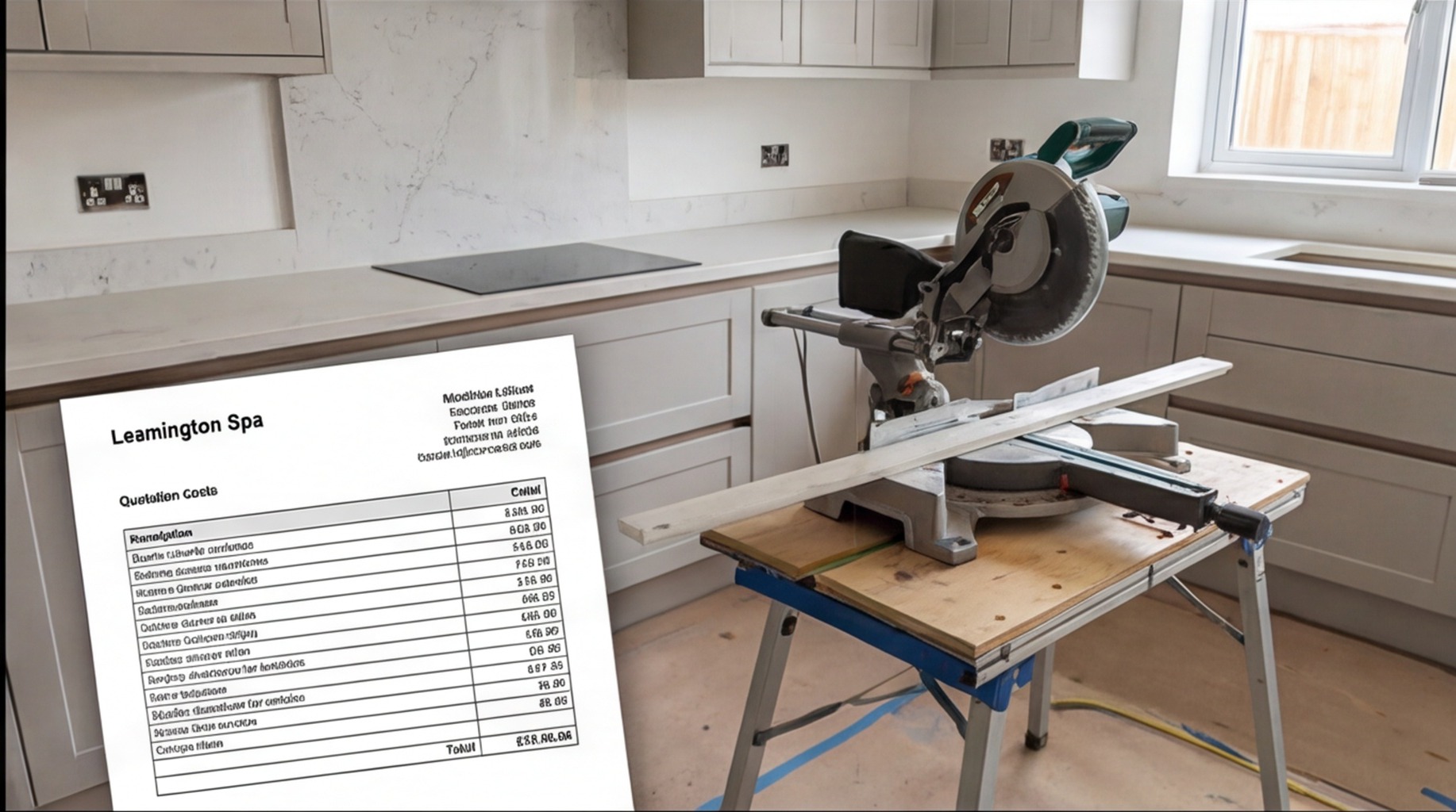 Kitchen installation cost in Leamington Spa – affordable fitted kitchen pricing Warwickshire West Midlands