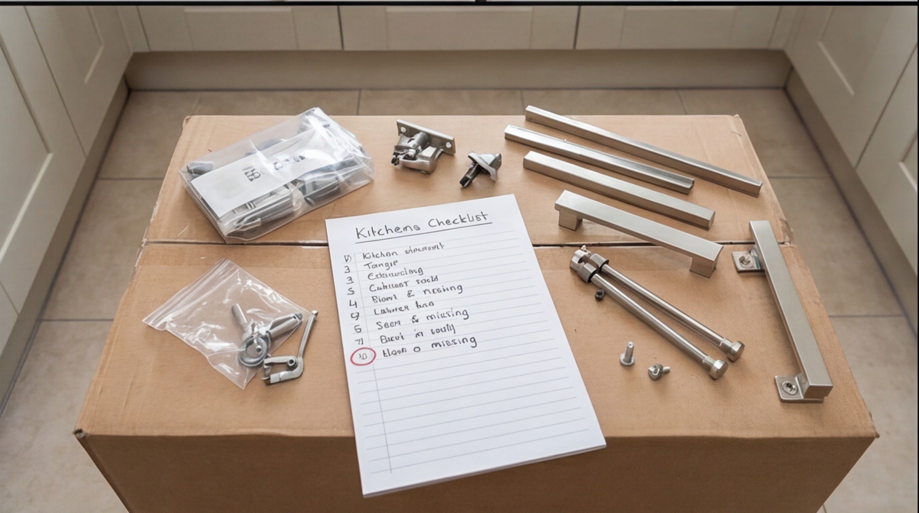 Kitchen installation problem – kitchen delivery missing parts West Midlands kitchen fitting advice