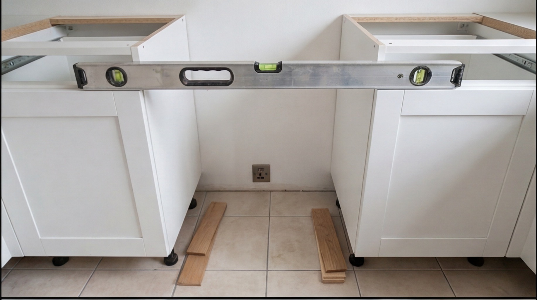 Kitchen installation problem – kitchen units not level West Midlands kitchen fitting advice