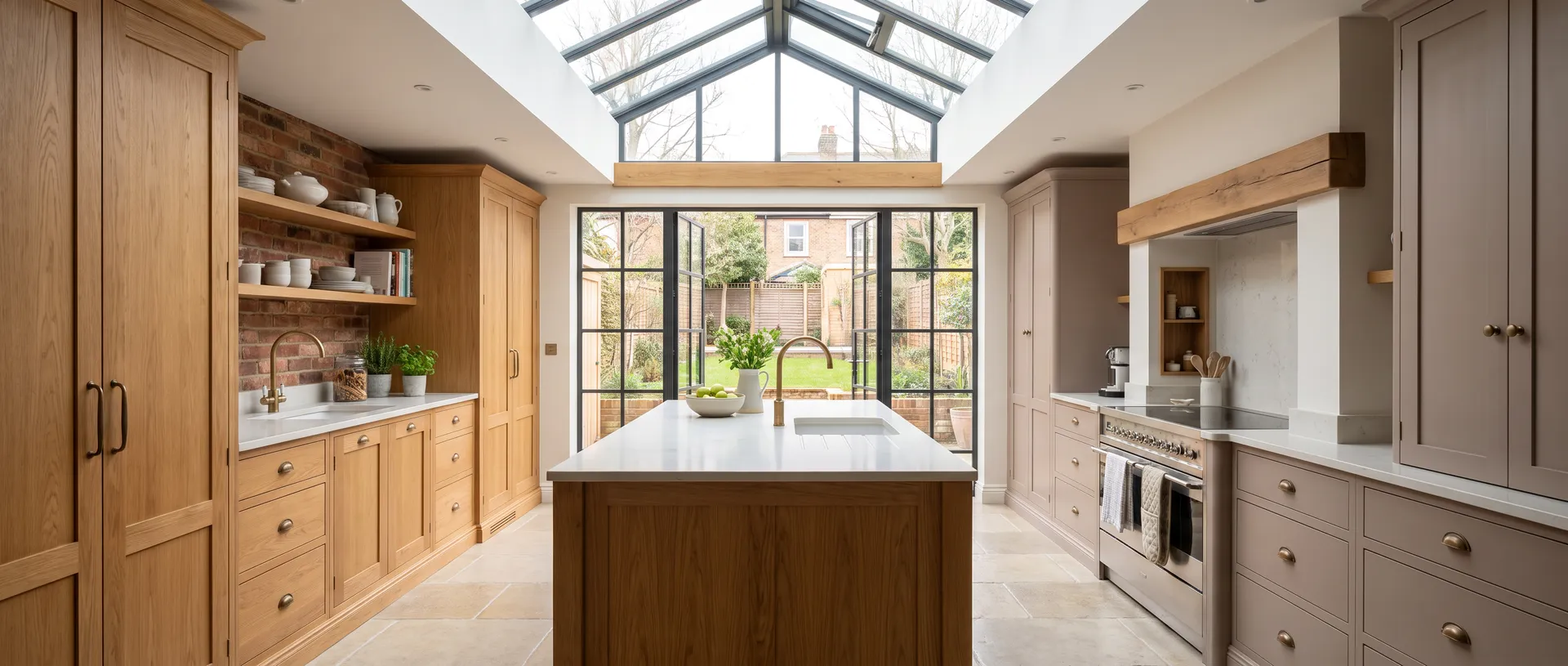 Contemporary style kitchen installation