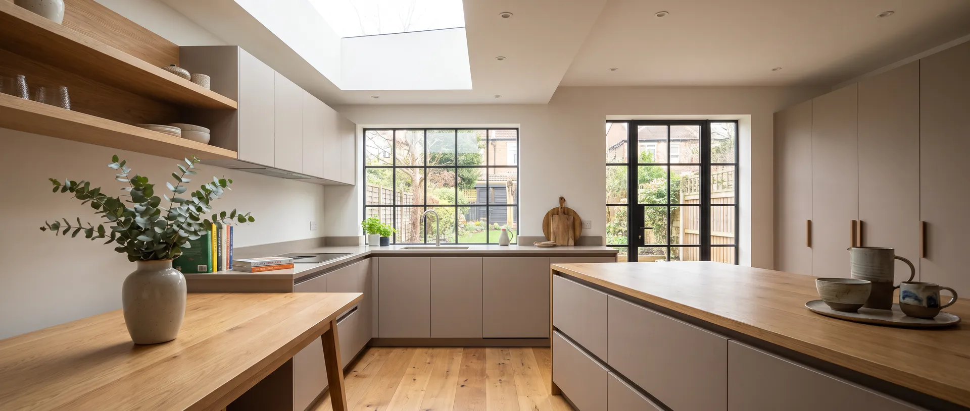 Contemporary style kitchen installation