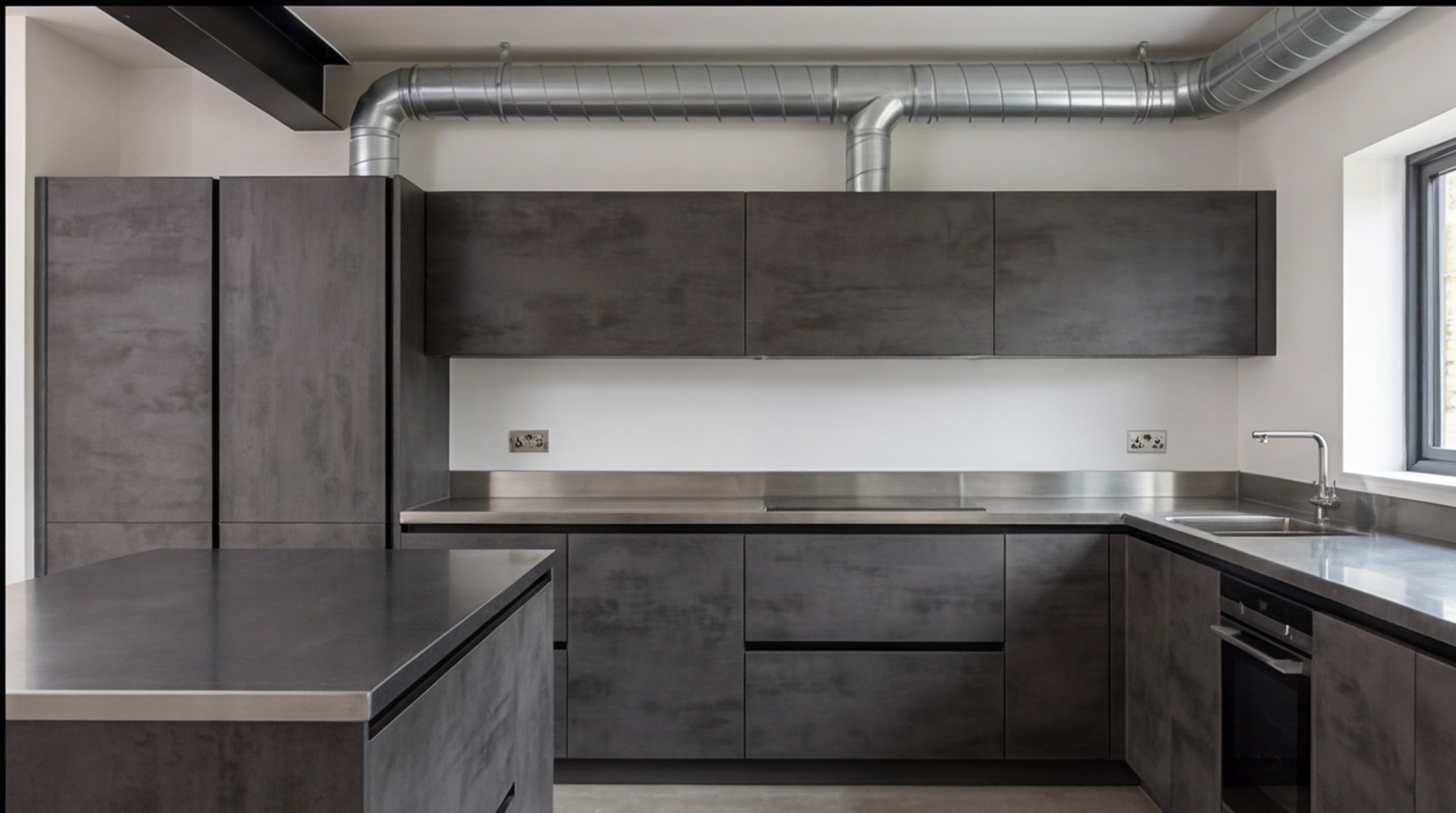Contemporary kitchen installation in Earlsdon – contemporary fitted kitchens by West Midlands specialists