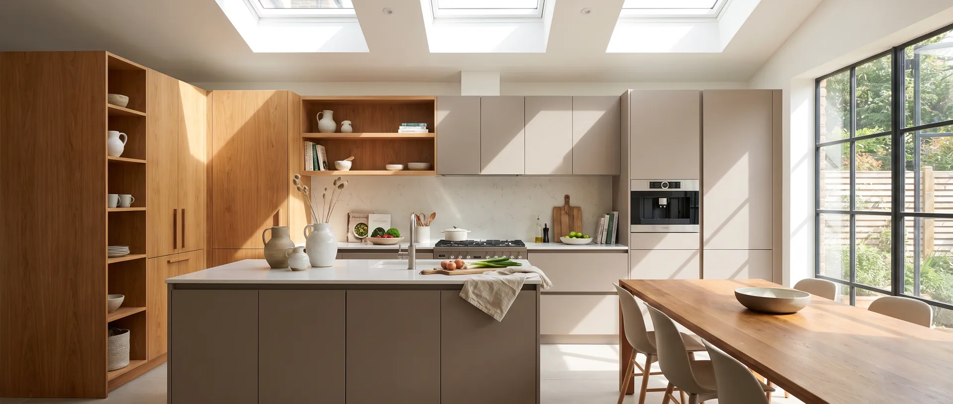 Contemporary style kitchen installation