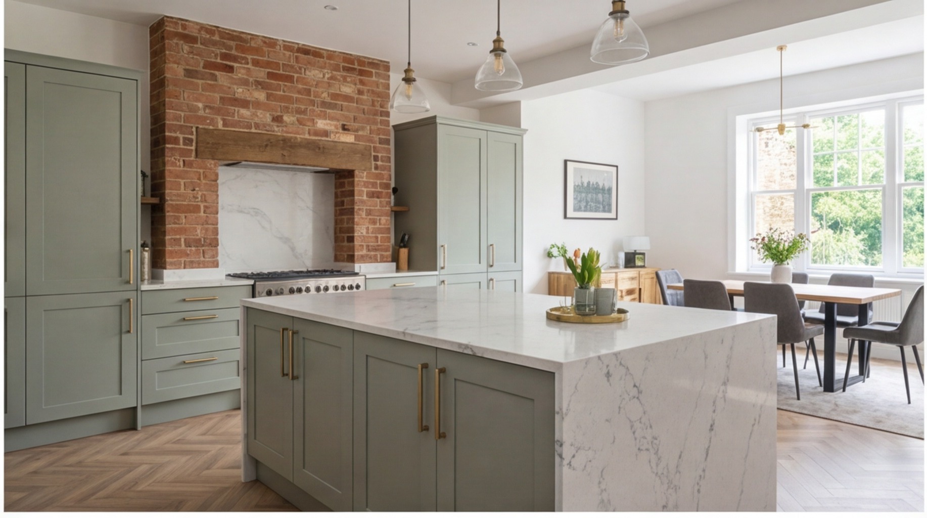 Contemporary kitchen installation in Leamington Spa – contemporary fitted kitchens by West Midlands specialists