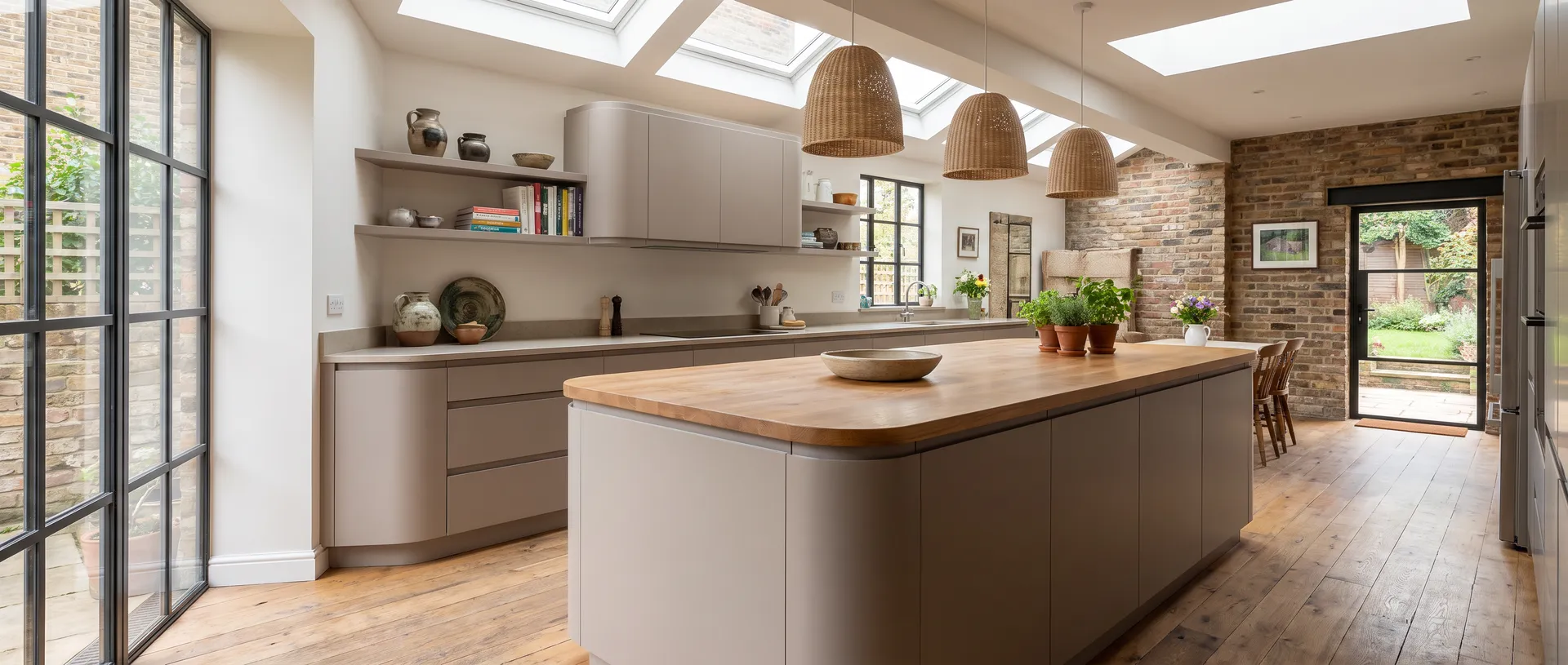 Contemporary style kitchen installation