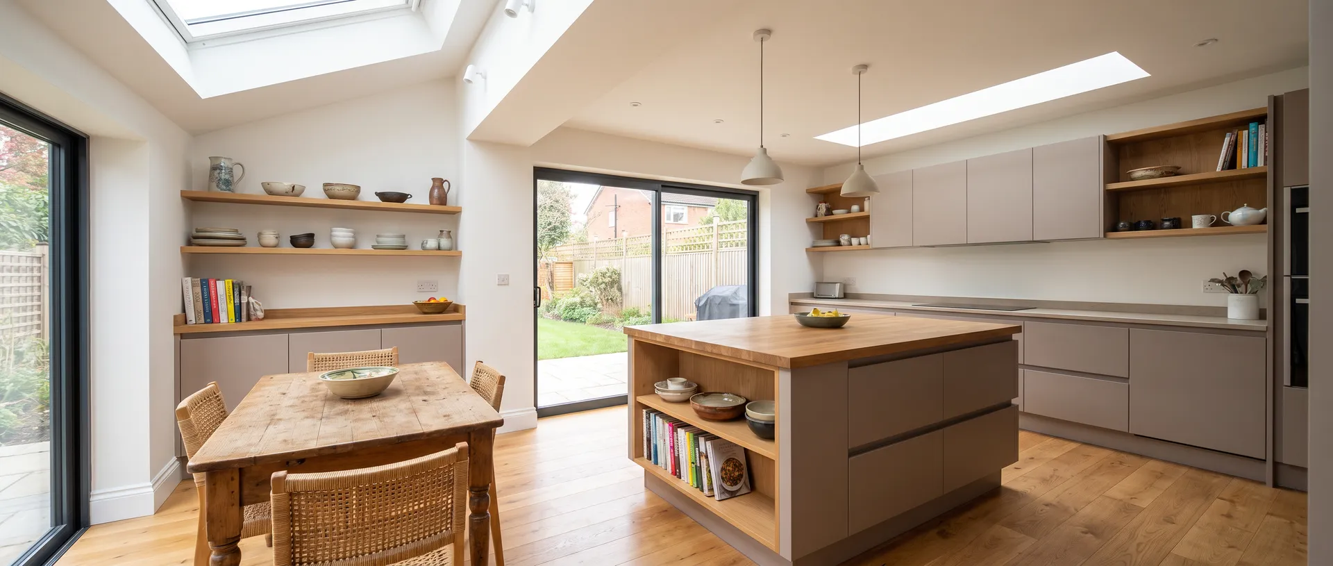 Contemporary style kitchen installation