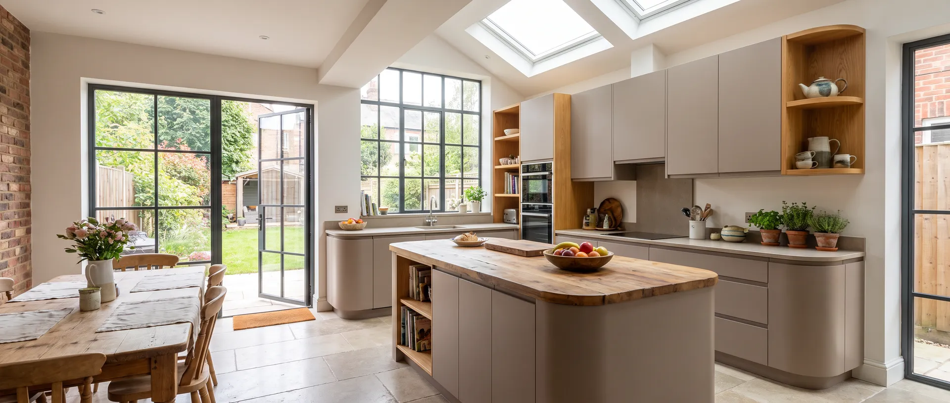Contemporary style kitchen installation