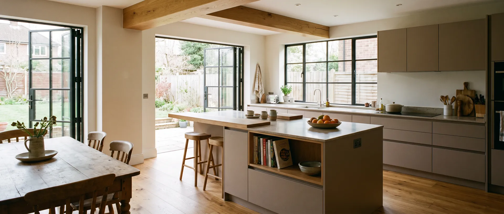 Contemporary style kitchen installation