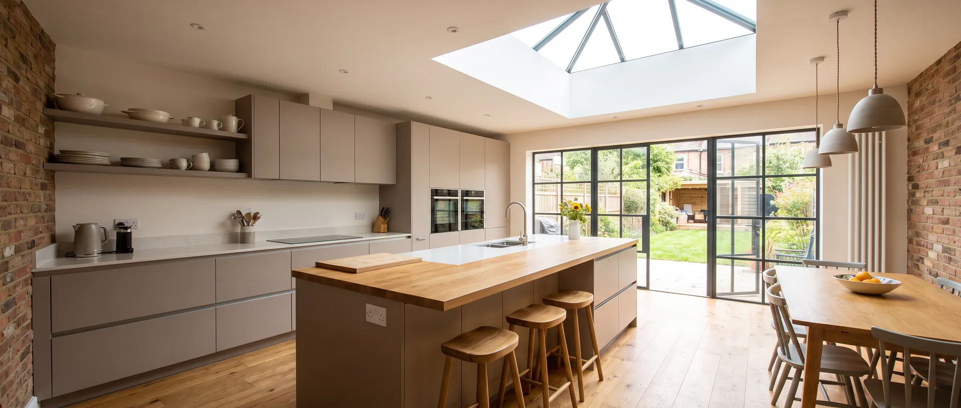 Contemporary style kitchen installation
