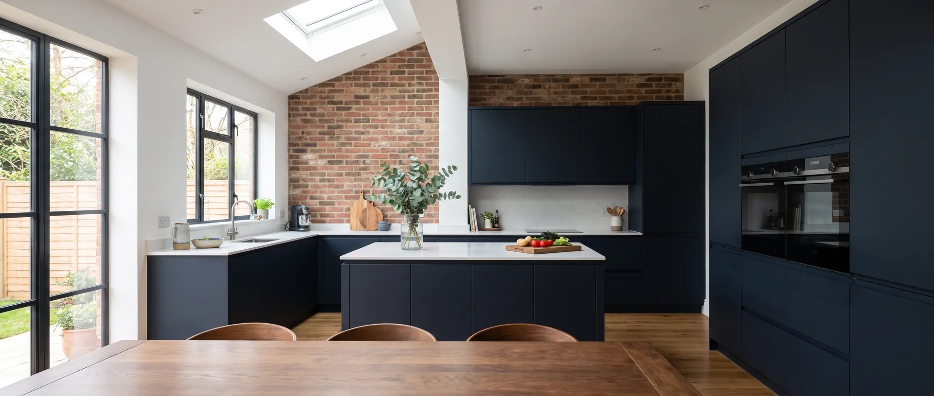 Handleless style kitchen installation