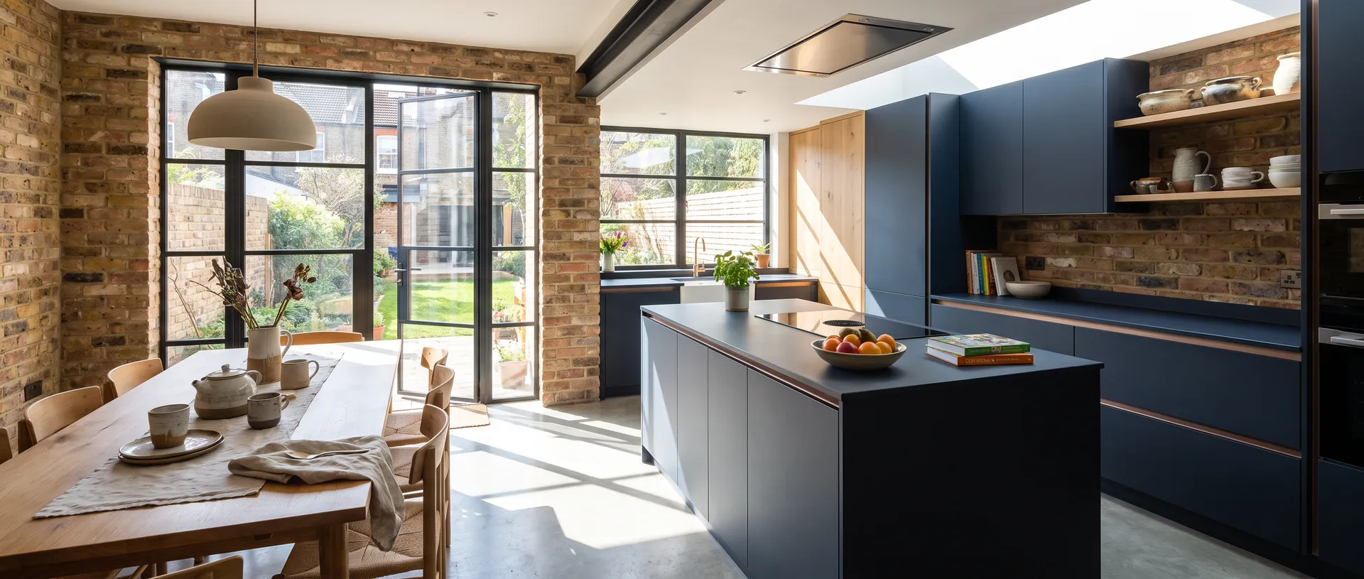 Handleless style kitchen installation