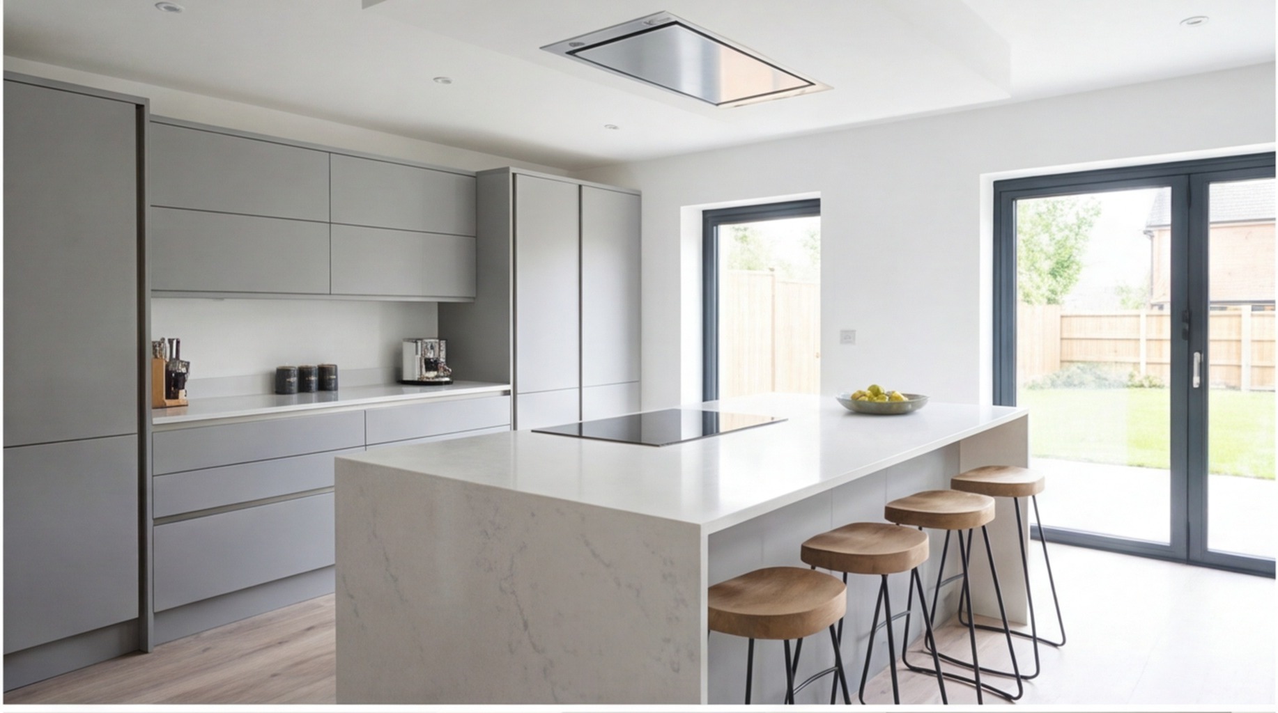 Handleless kitchen installation in Solihull – handleless fitted kitchens by West Midlands specialists