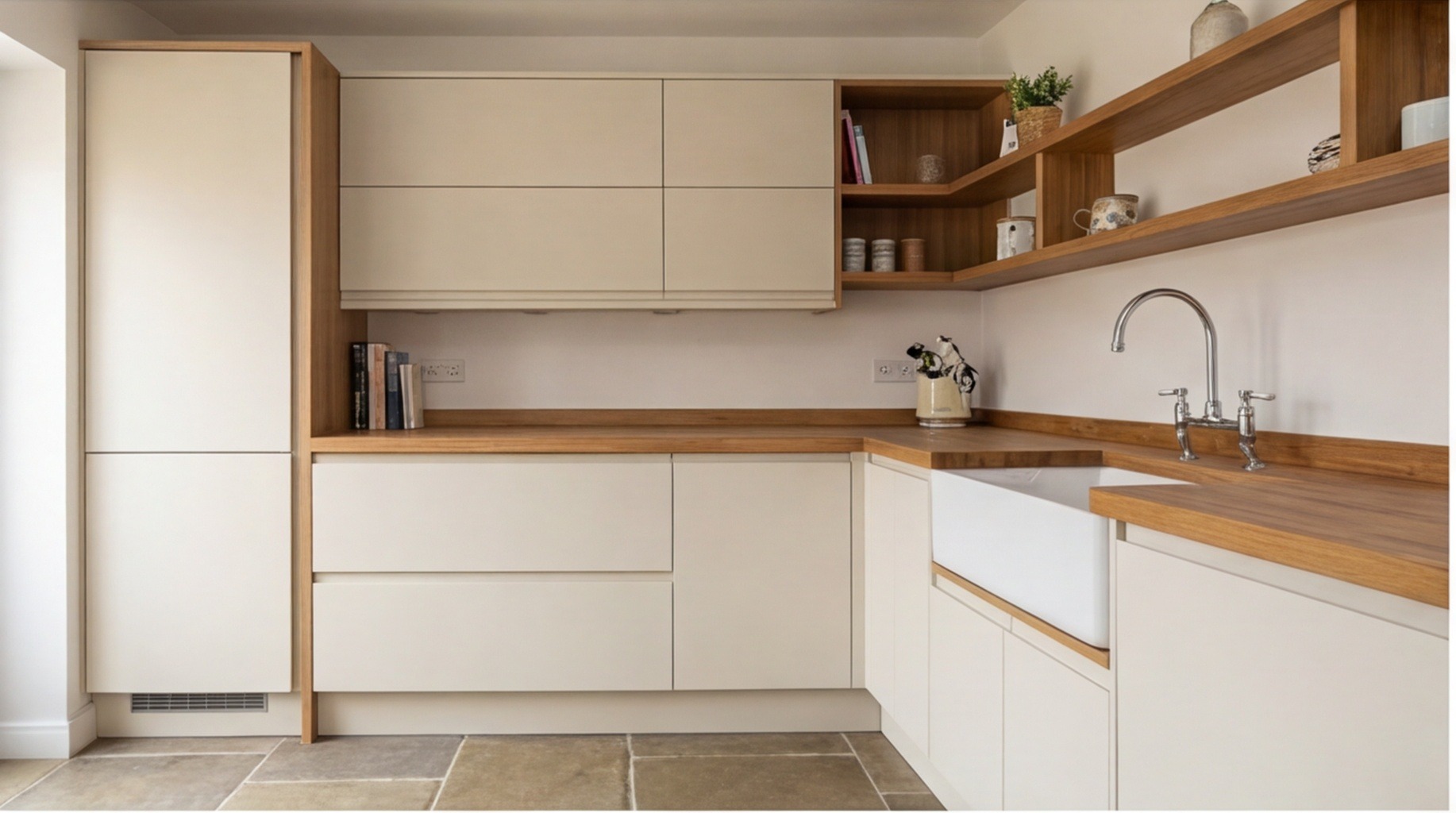 Handleless kitchen installation in Stratford-upon-Avon – handleless fitted kitchens by West Midlands specialists
