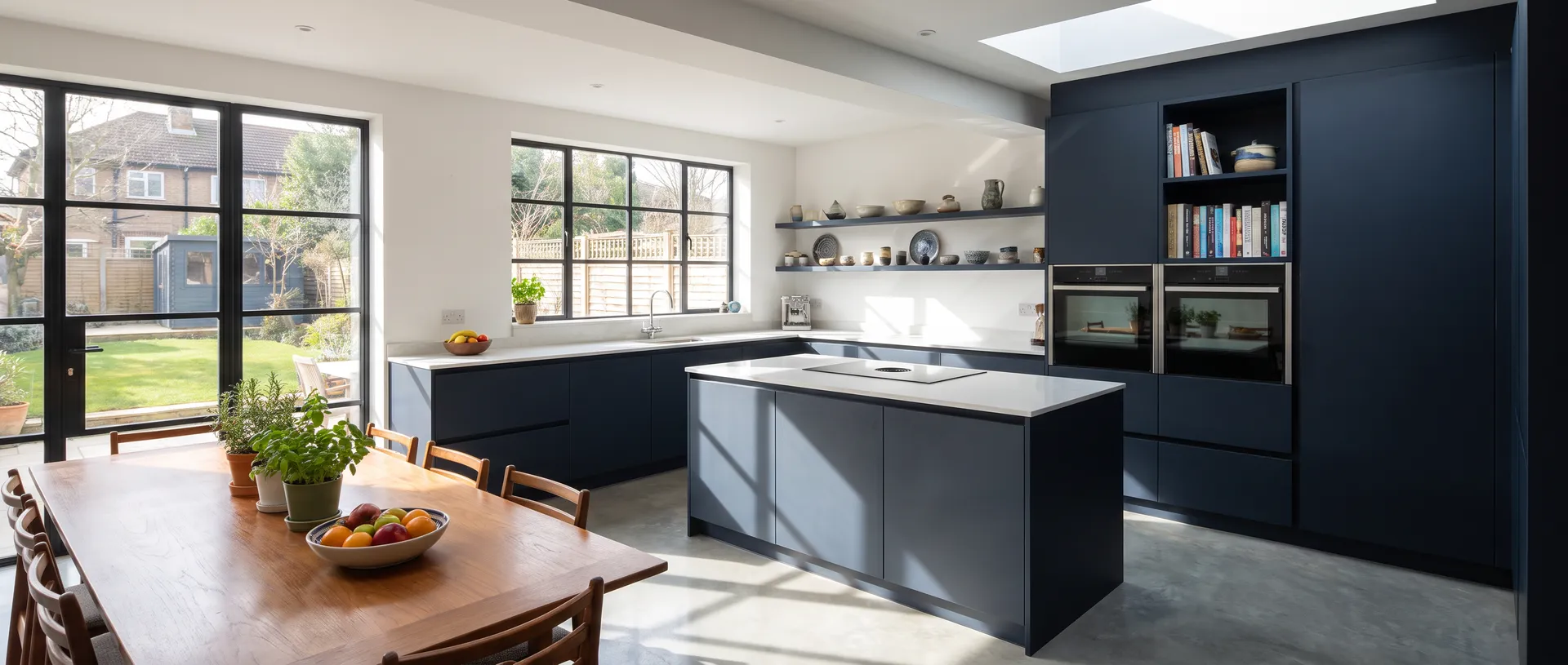 Handleless style kitchen installation