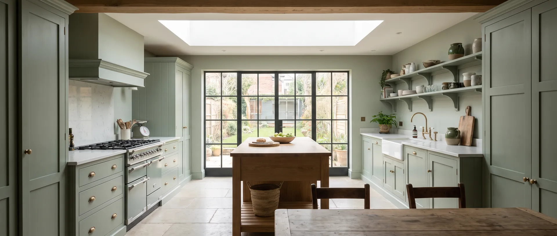 In Frame style kitchen installation