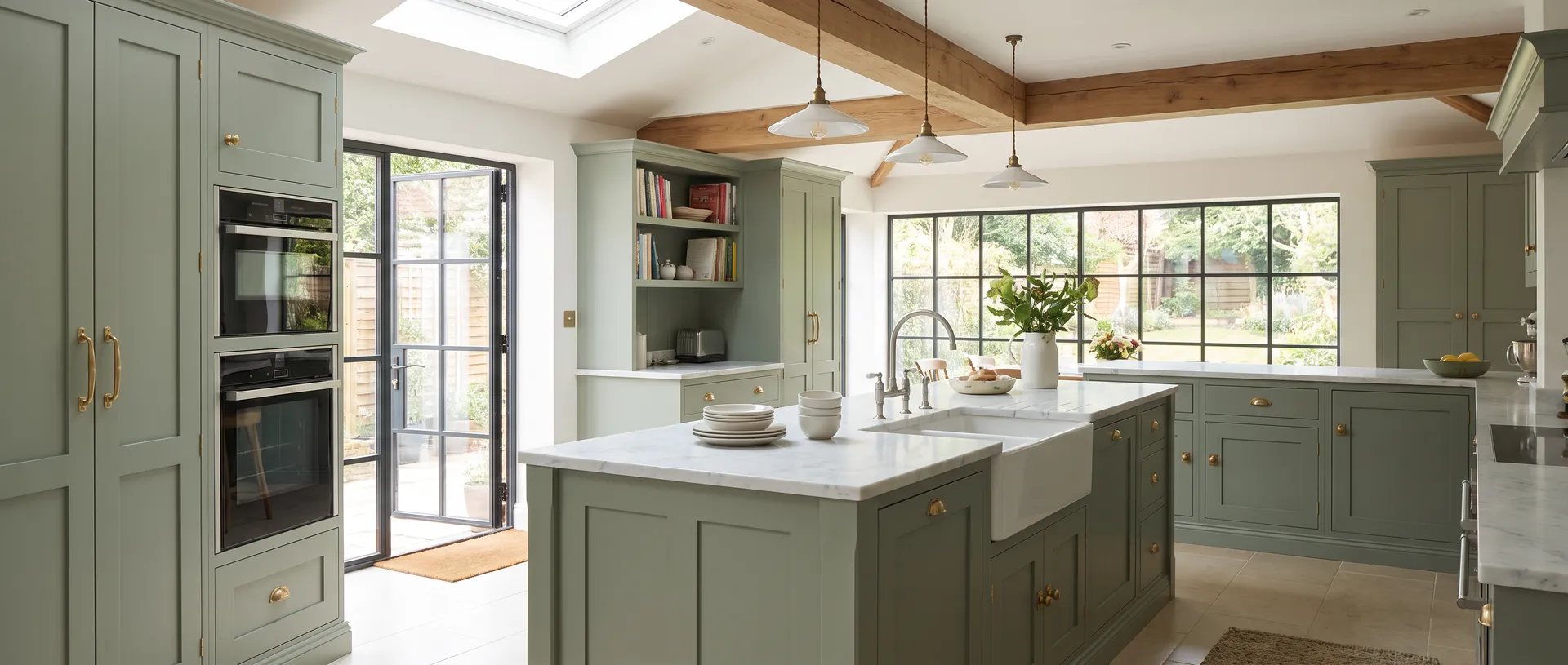In Frame style kitchen installation