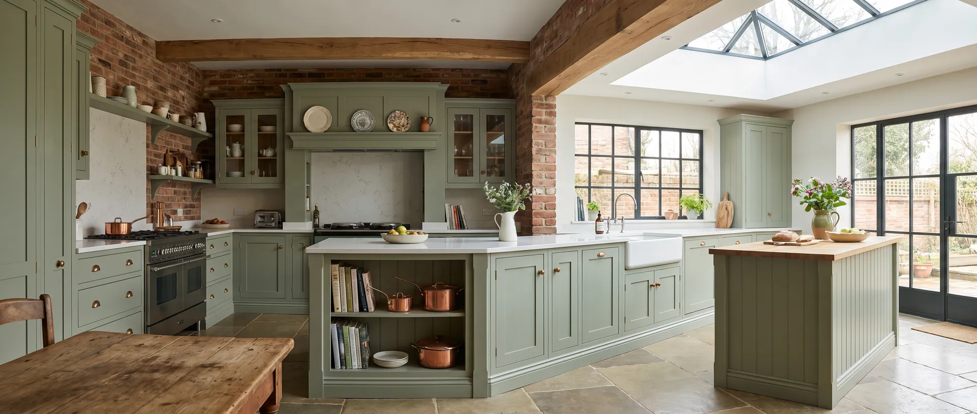In Frame style kitchen installation