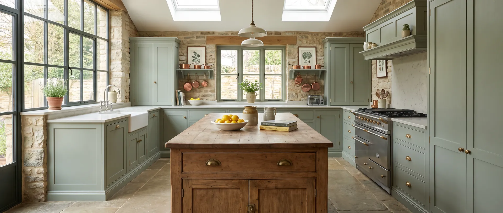 In Frame style kitchen installation