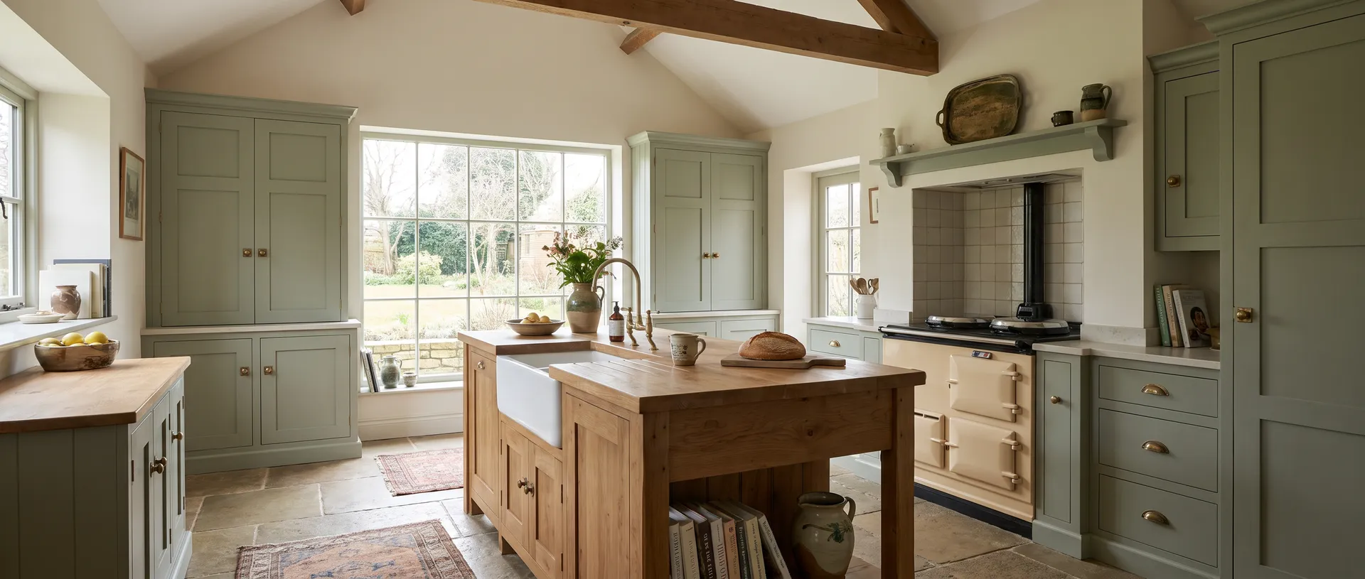 In Frame style kitchen installation