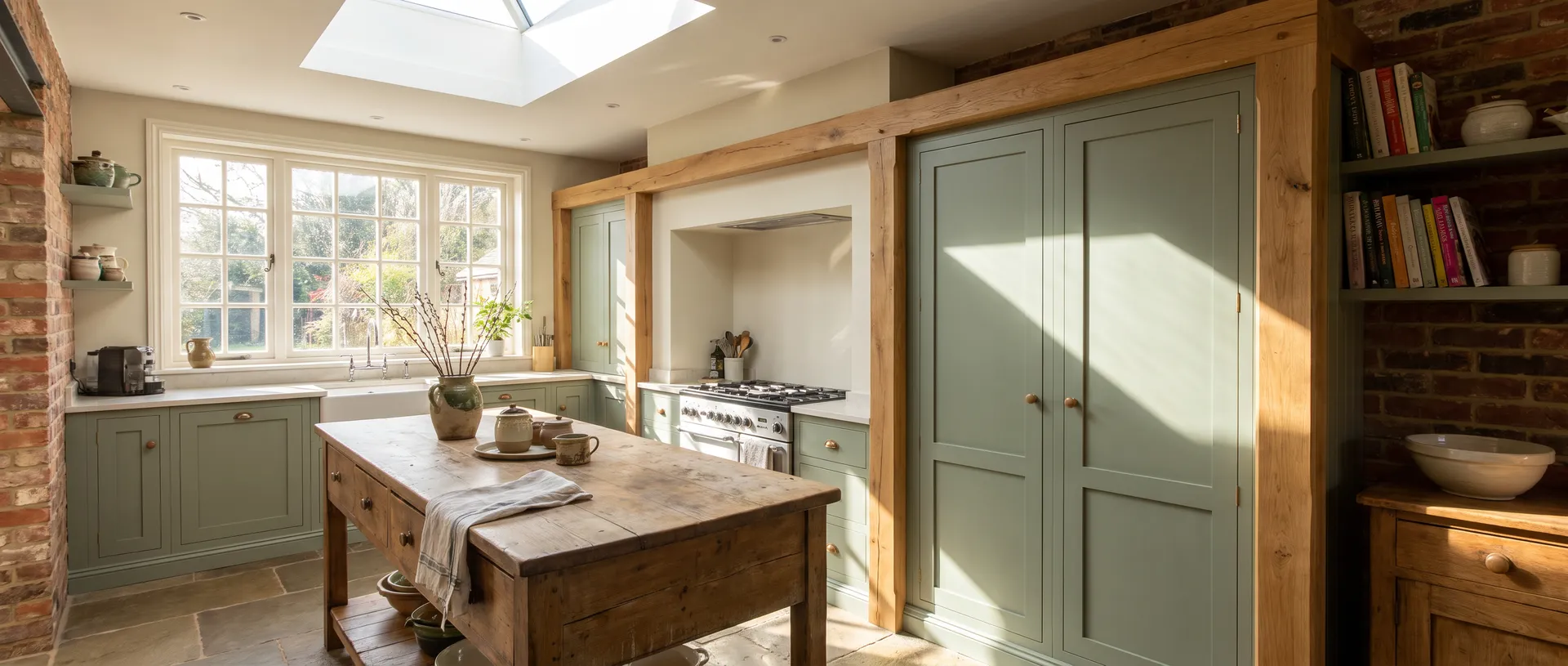 In Frame style kitchen installation
