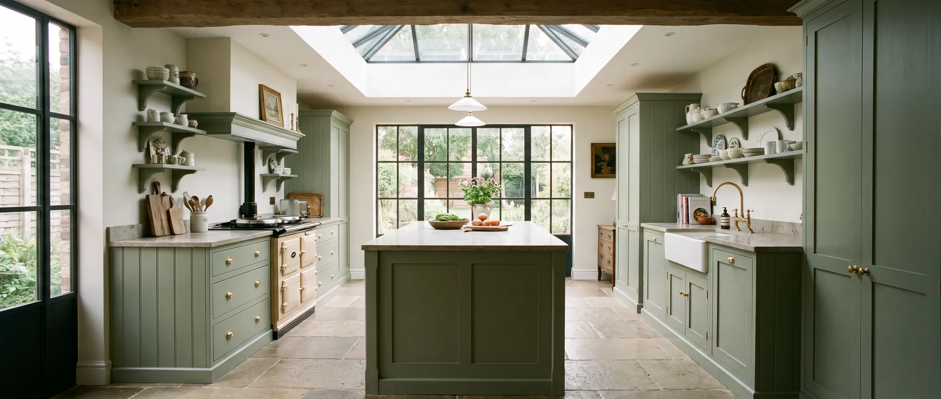 In Frame style kitchen installation