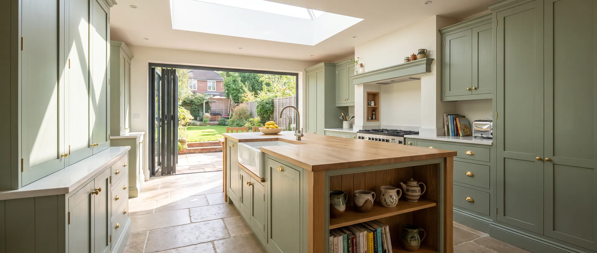 In Frame style kitchen installation