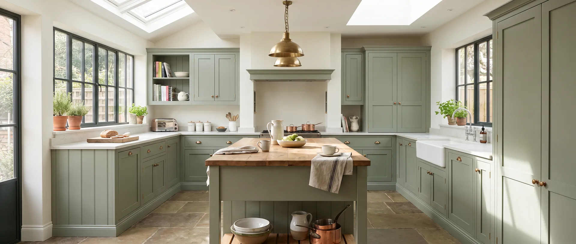 In Frame style kitchen installation