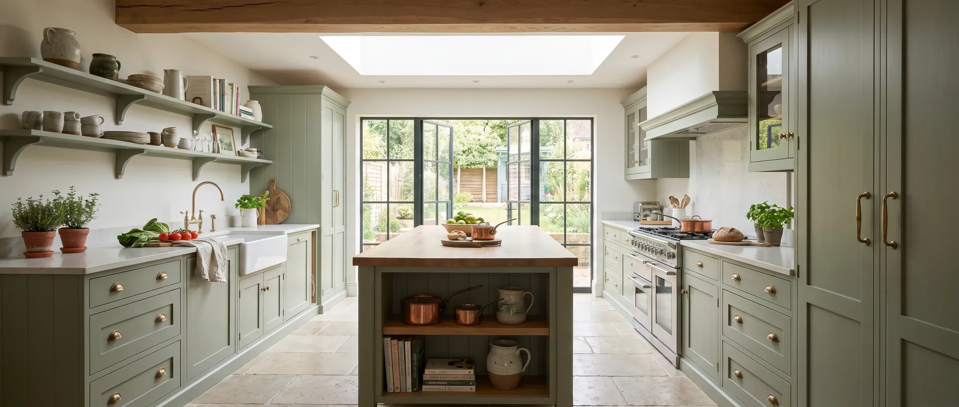 In Frame style kitchen installation
