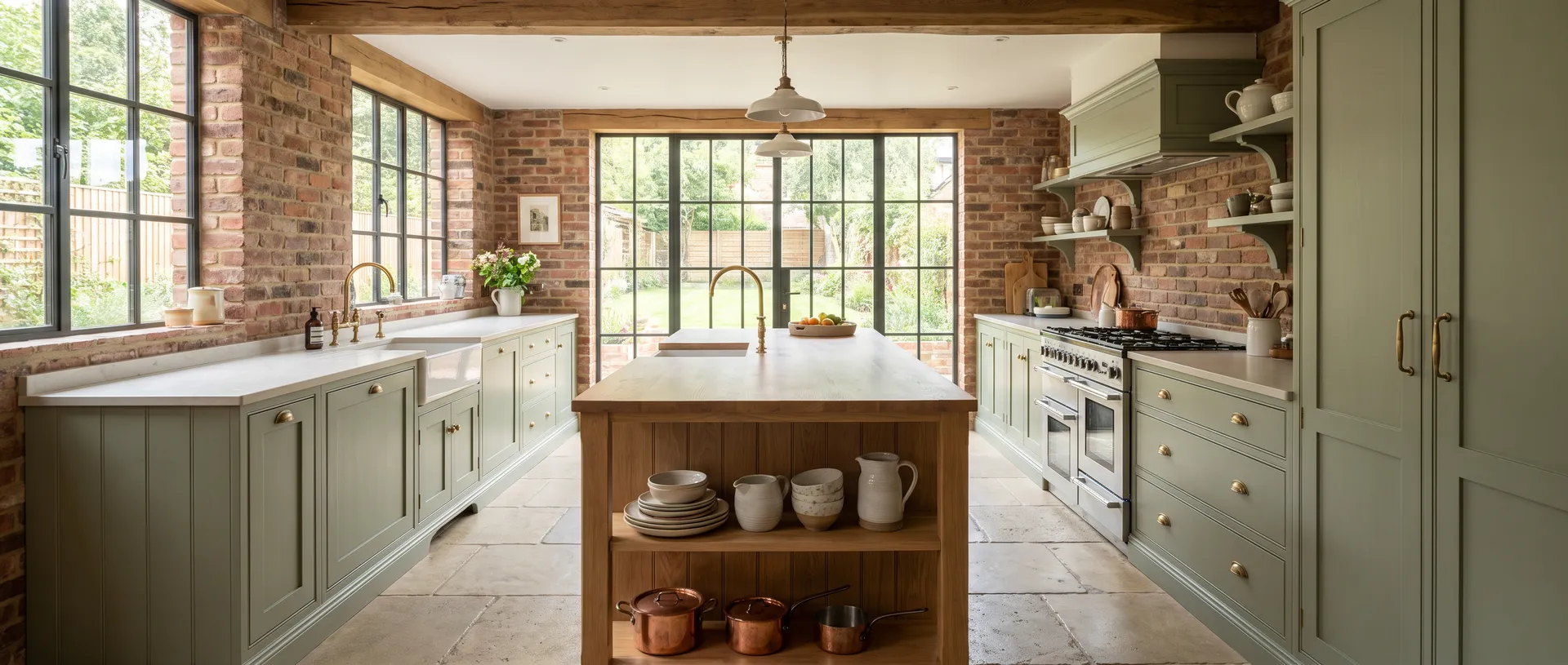 In Frame style kitchen installation