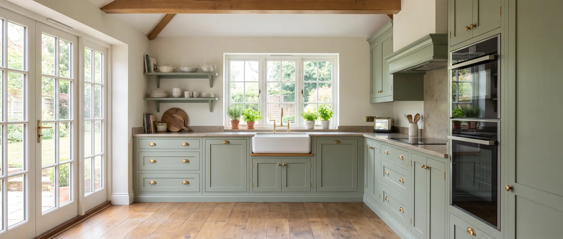 In Frame style kitchen installation