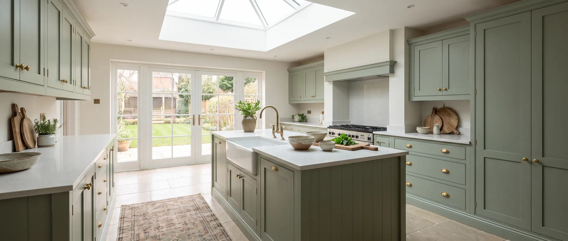 In Frame style kitchen installation