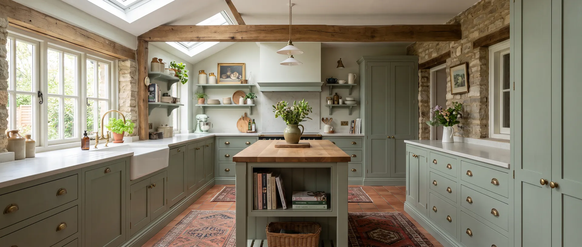 In Frame style kitchen installation