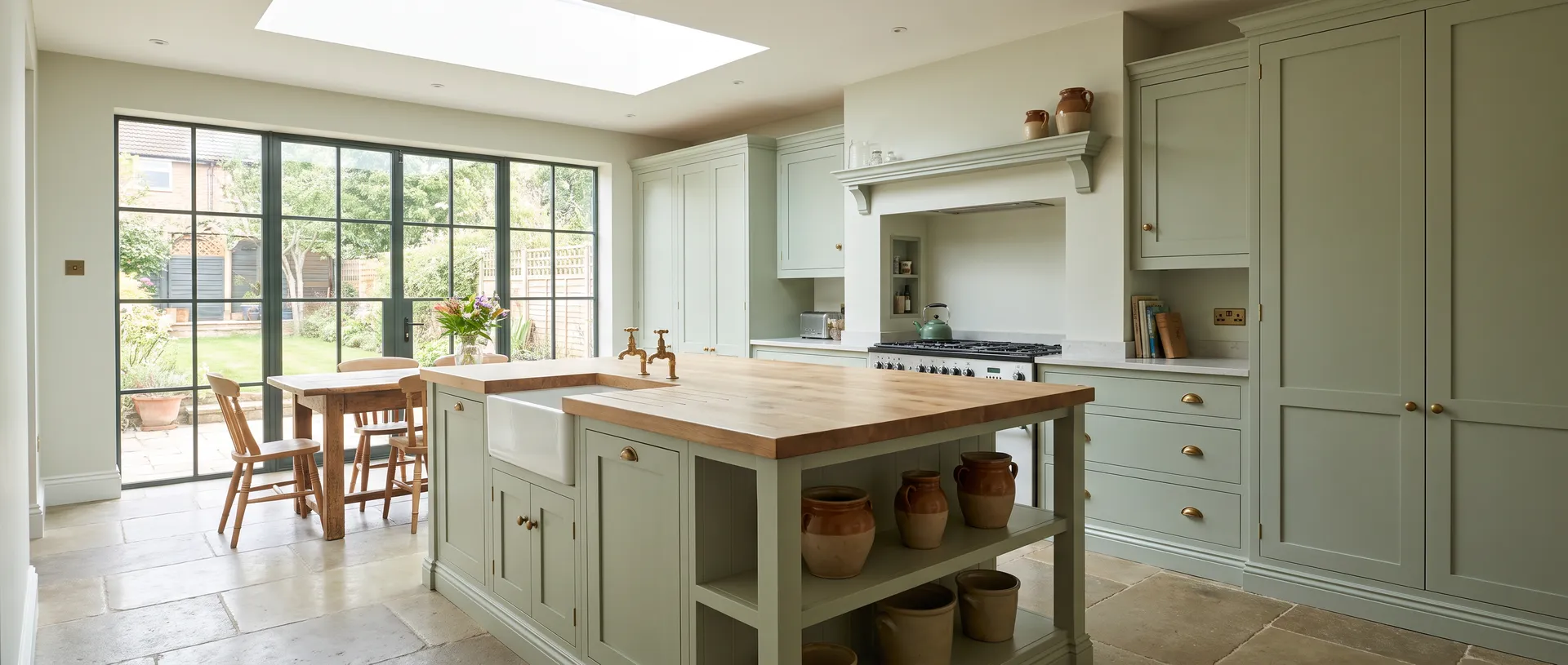 In Frame style kitchen installation