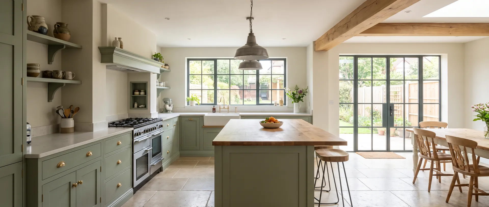 In Frame style kitchen installation