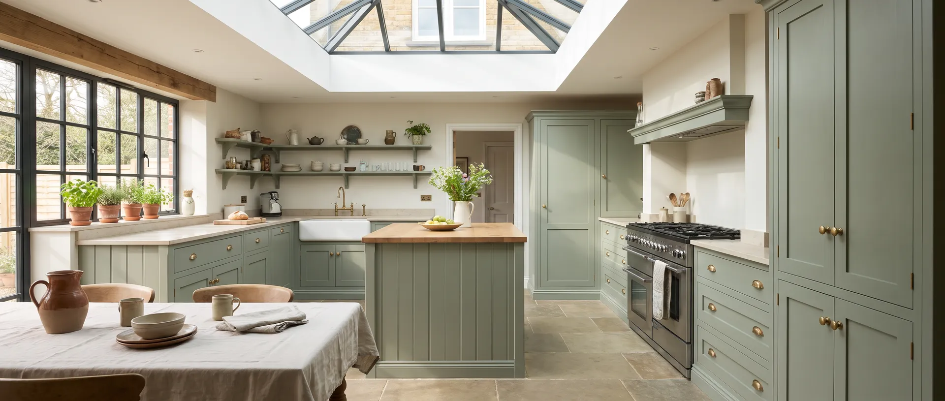 In Frame style kitchen installation