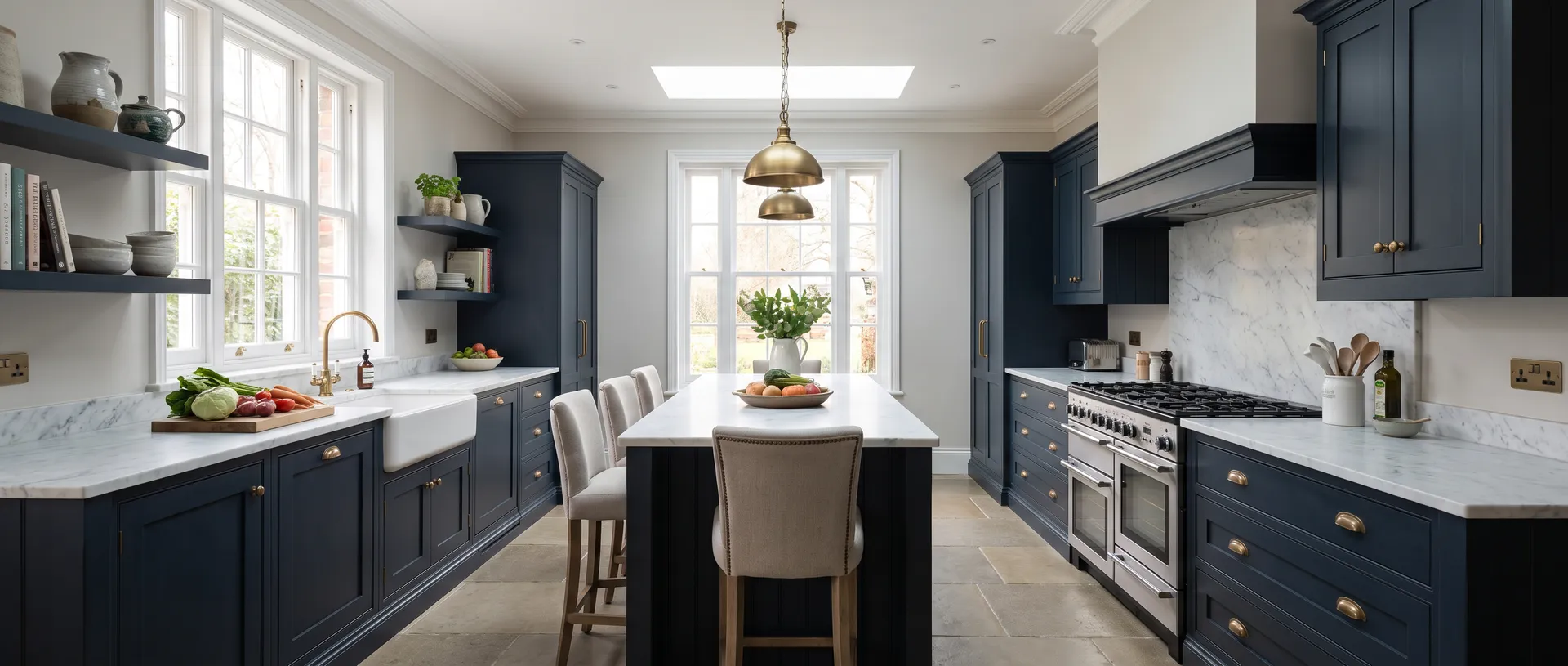 Luxury style kitchen installation