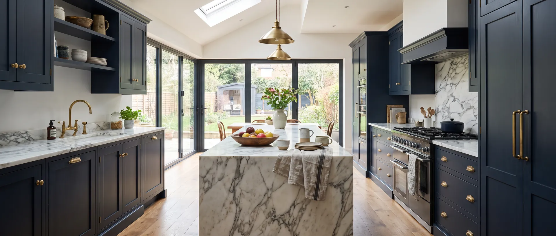 Luxury style kitchen installation
