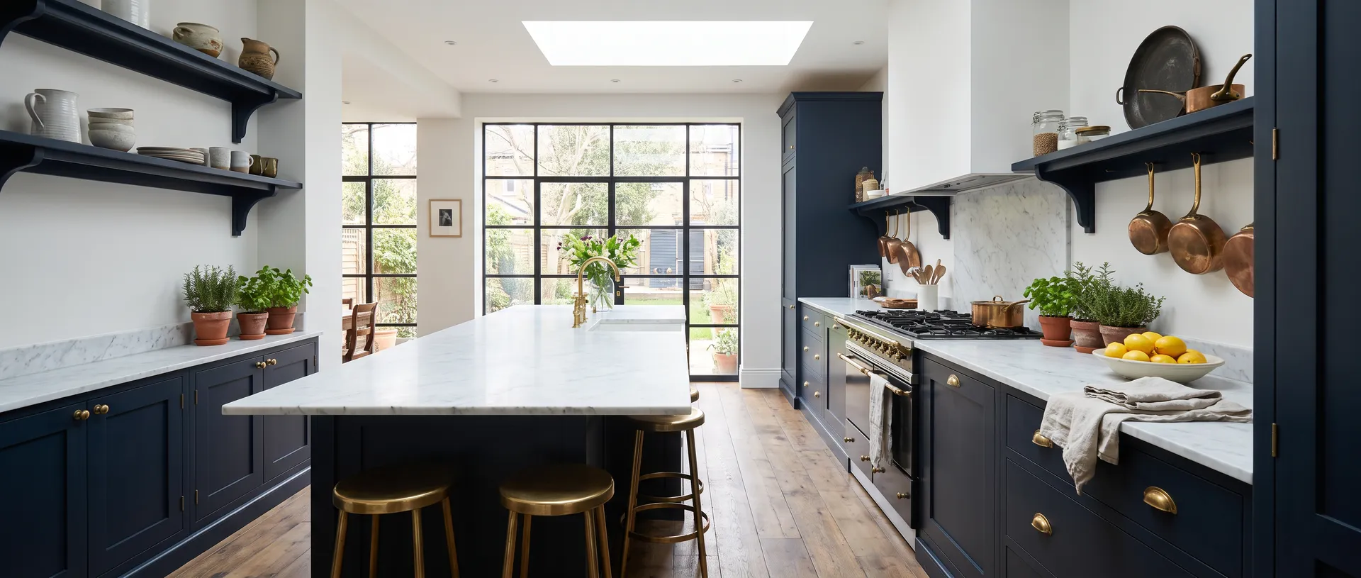 Luxury style kitchen installation