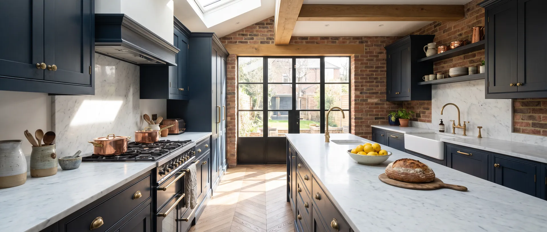 Luxury style kitchen installation