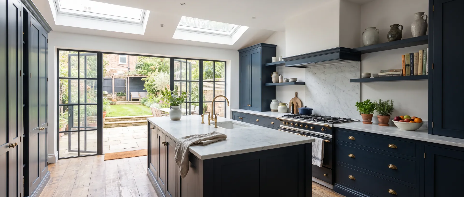 Luxury style kitchen installation