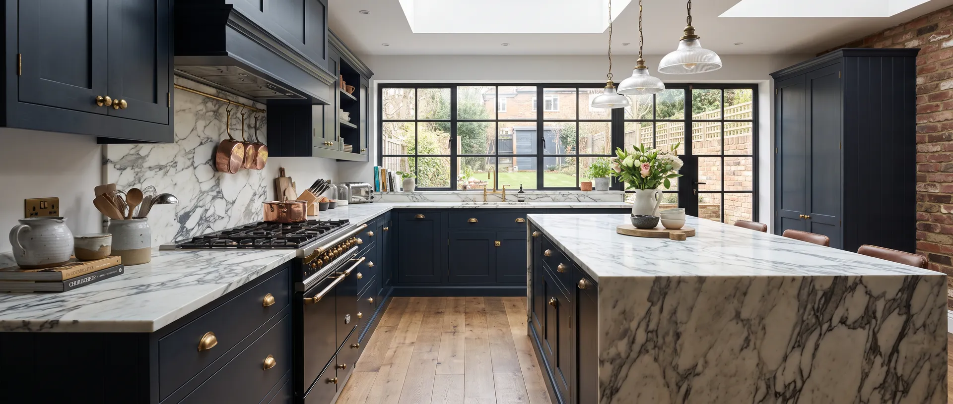Luxury style kitchen installation