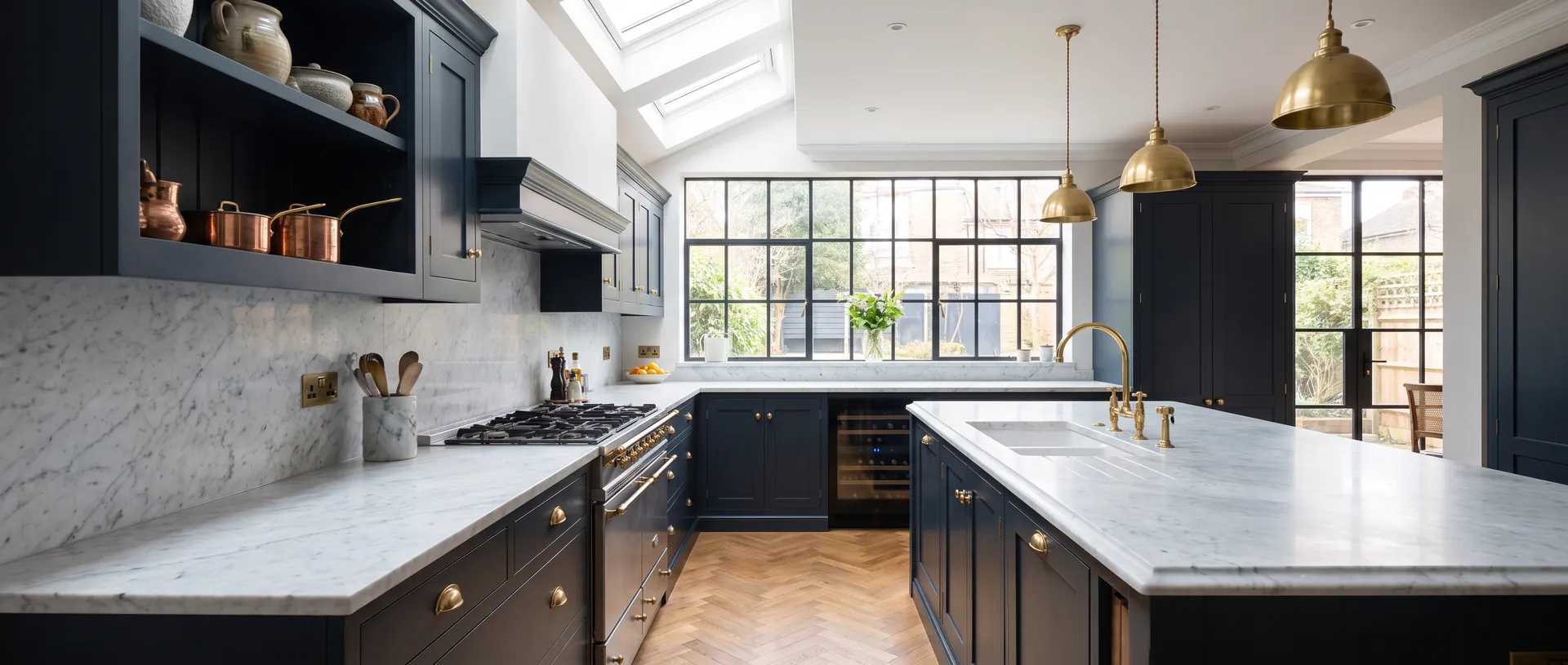 Luxury style kitchen installation