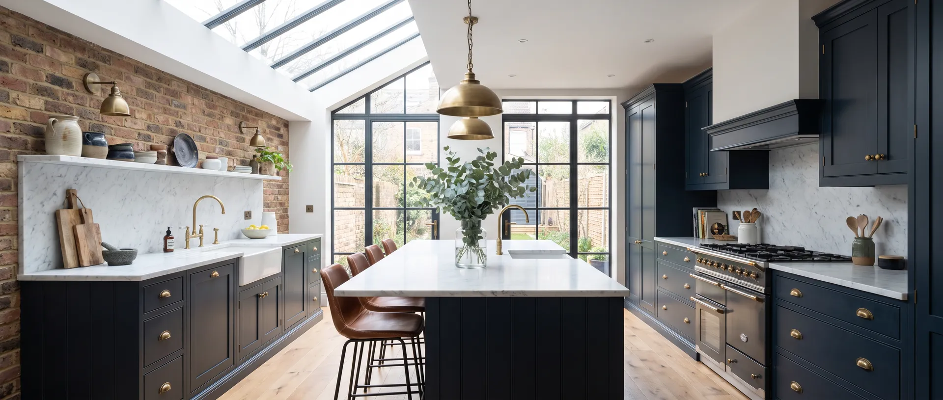 Luxury style kitchen installation