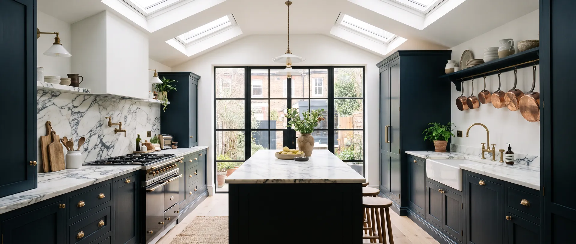 Luxury style kitchen installation