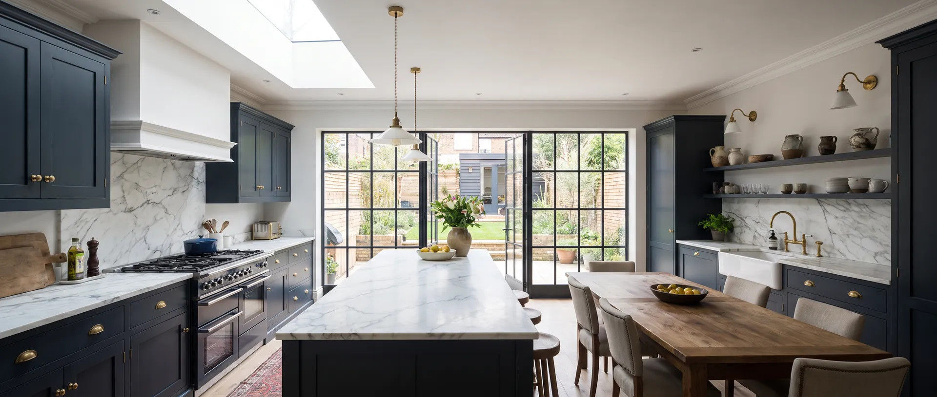 Luxury style kitchen installation