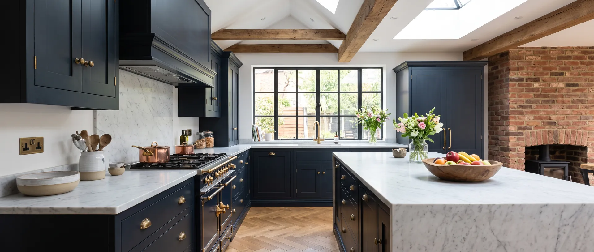 Luxury style kitchen installation