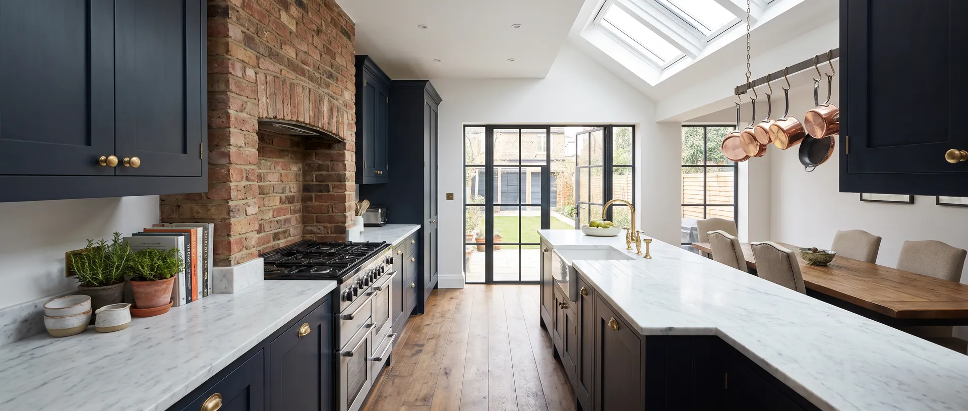 Luxury style kitchen installation
