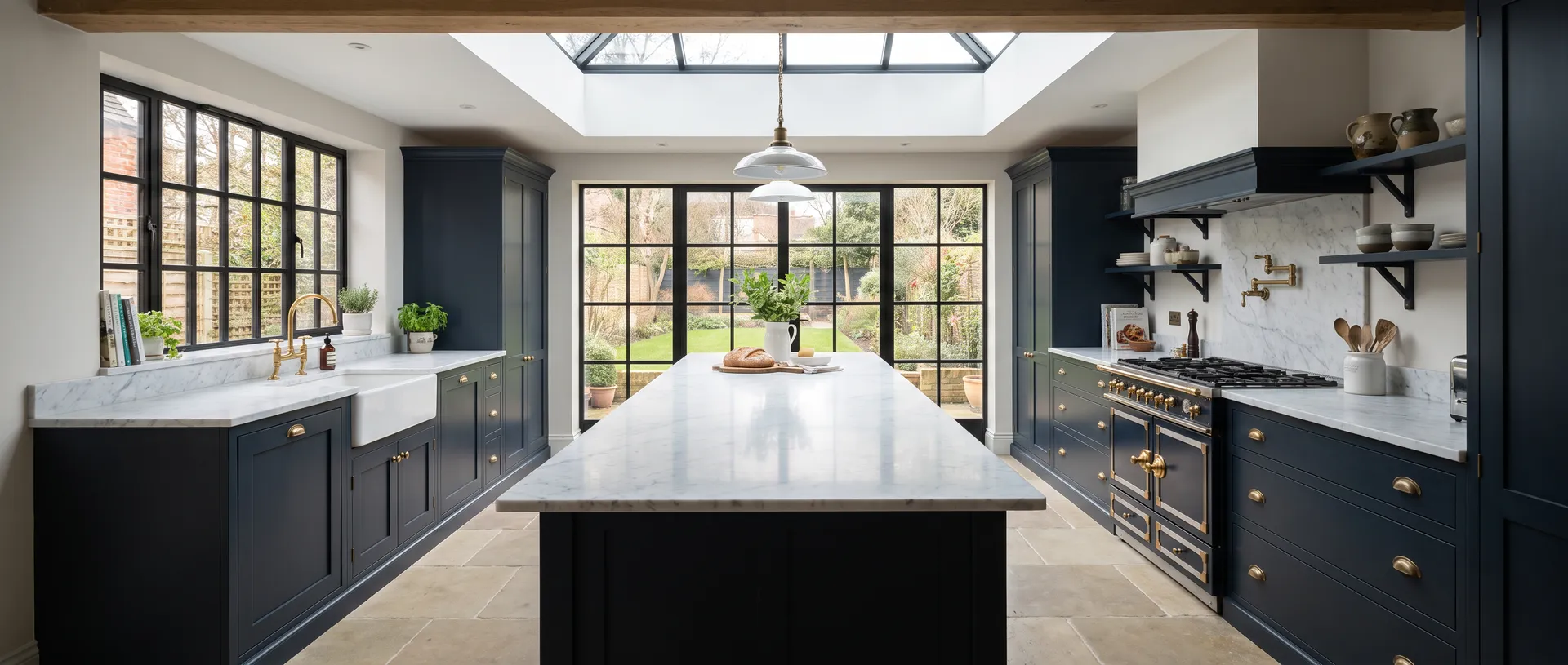 Luxury style kitchen installation