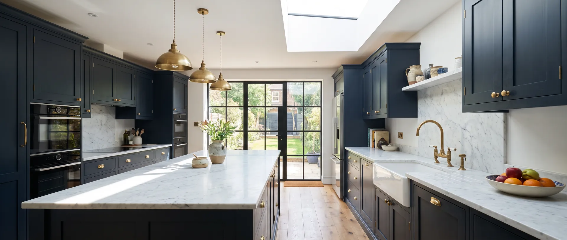 Luxury style kitchen installation